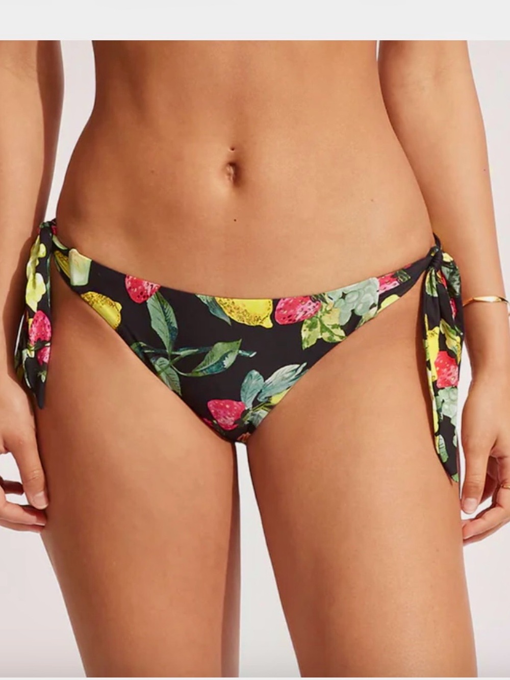 Seafolly Eco Lemoncello Tie-Side Bikini Bottom